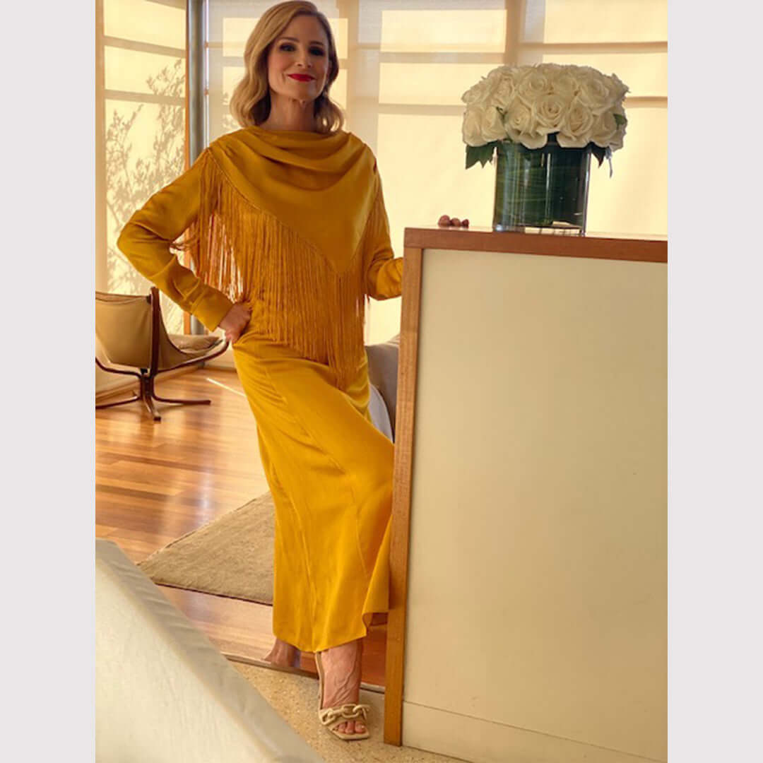 Kyra Sedgwick Catena Sandaletinde