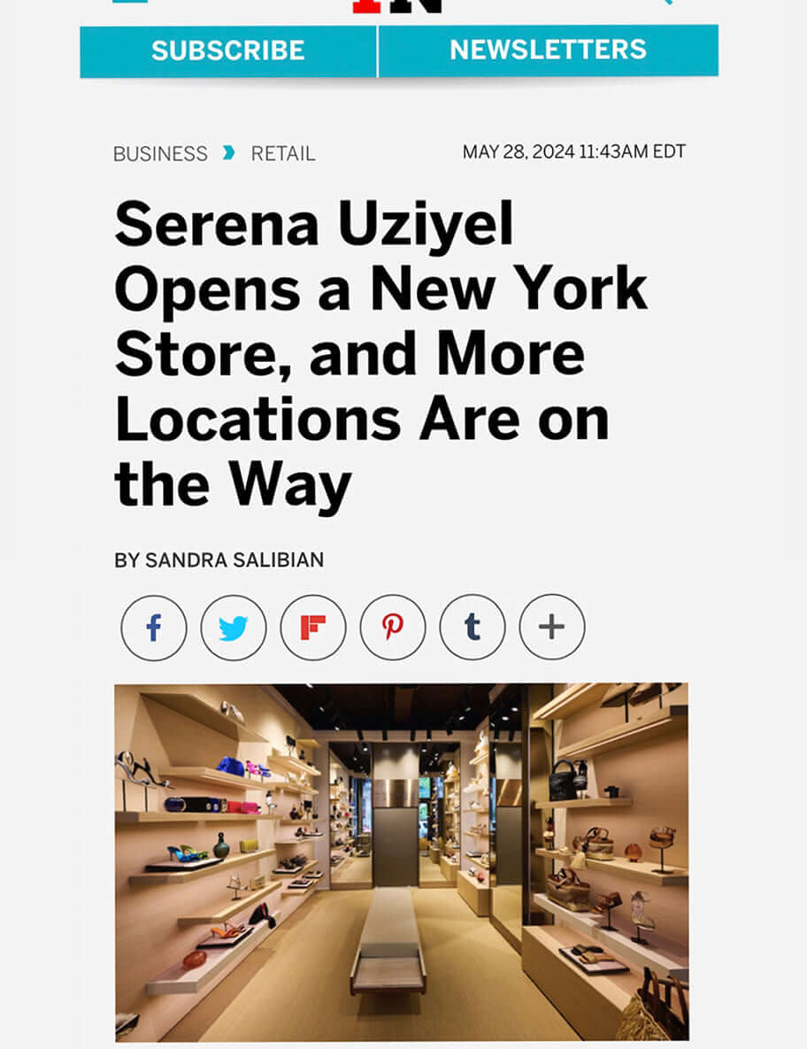 Ayakkabı Haberlerinde Serena Uziyel Broome Mağazası Yer Aldı