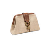 Boho Chic Naturel Keten El Çantası