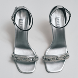 Catena Notte Glam Silver Topuklu Sandalet