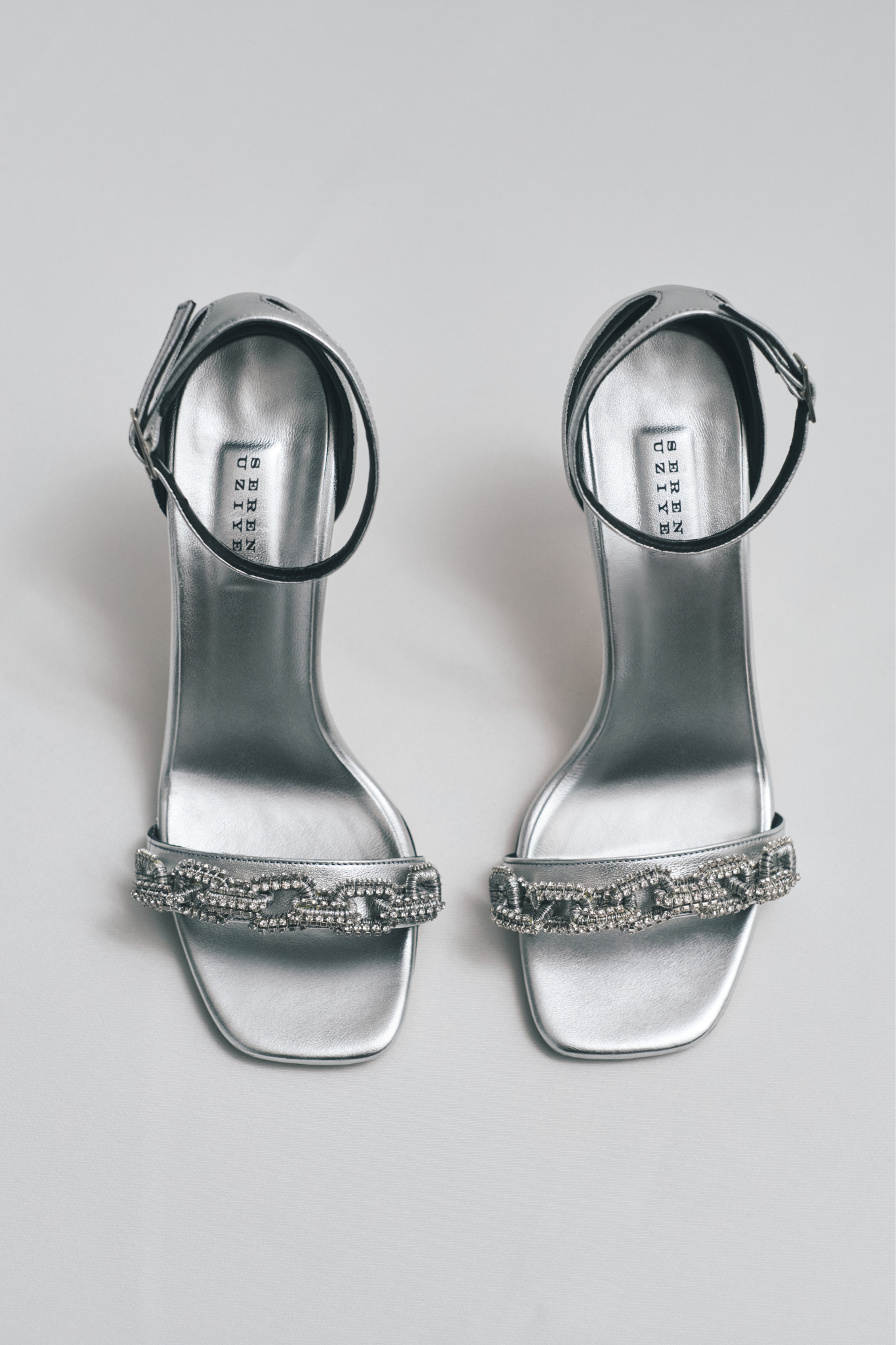 Catena Notte Glam Silver Topuklu Sandalet