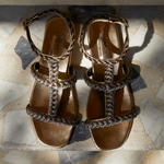 Ronda Gold Ve Silver Sandalet