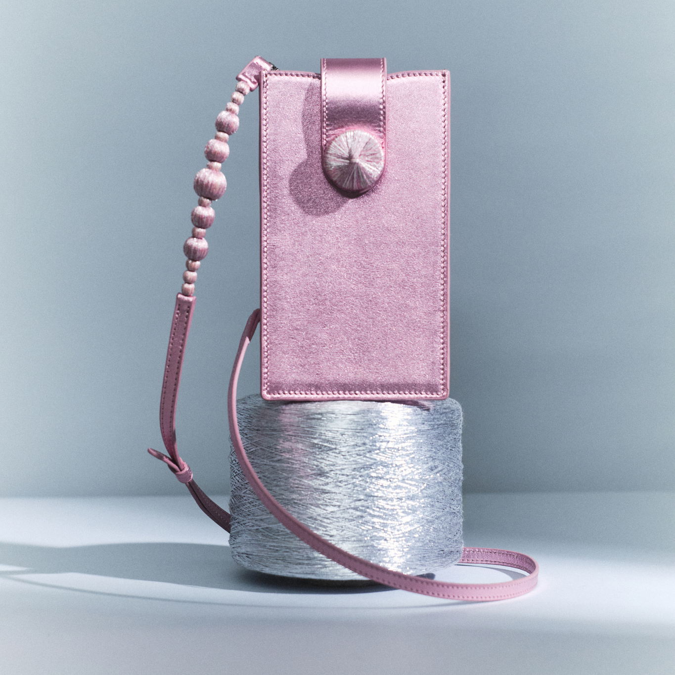 Alessa Metalik Pembe Telefon Kılıfı