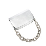 Catena Glam Silver Çift Tarflı Omuz Çantası