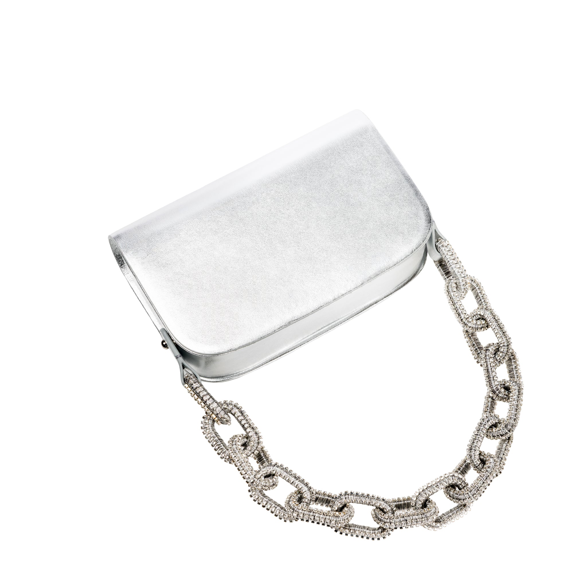 Catena Glam Silver Çift Tarflı Omuz Çantası