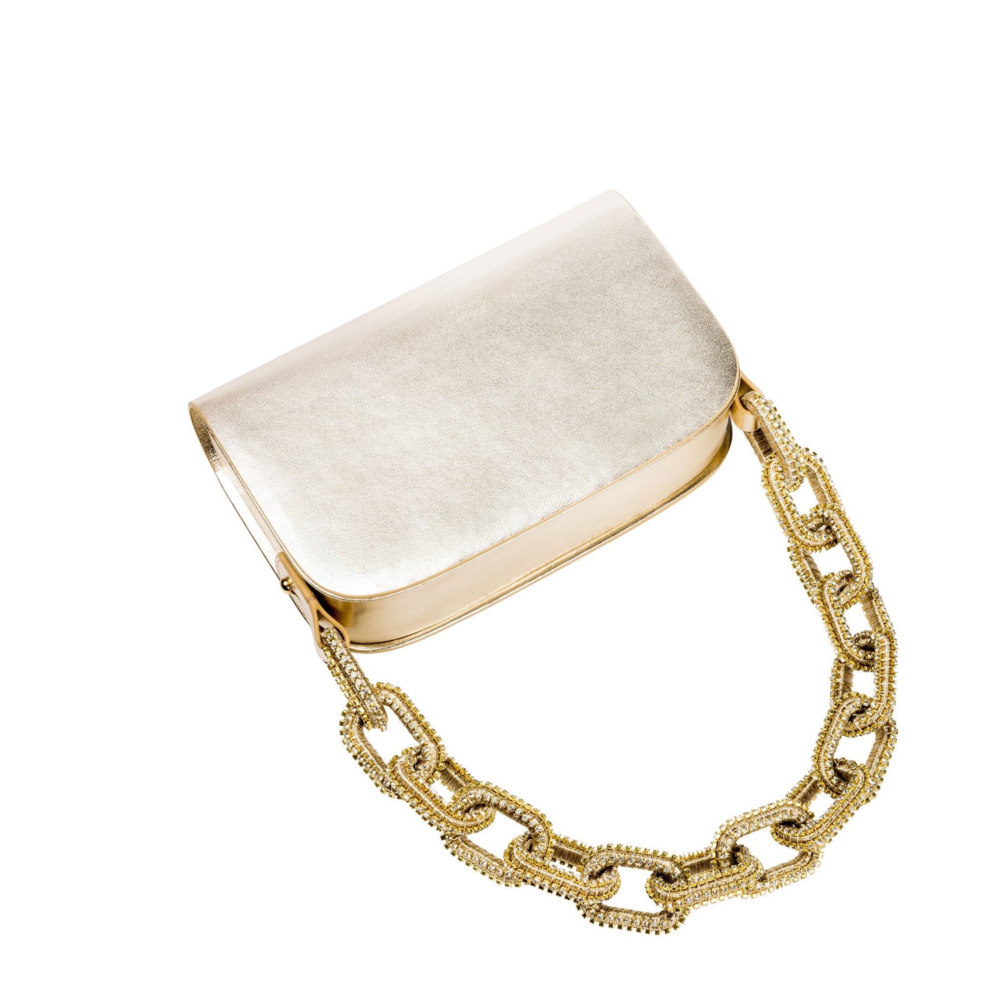 Catena Glam Gold Çift Tarflı Omuz Çantası