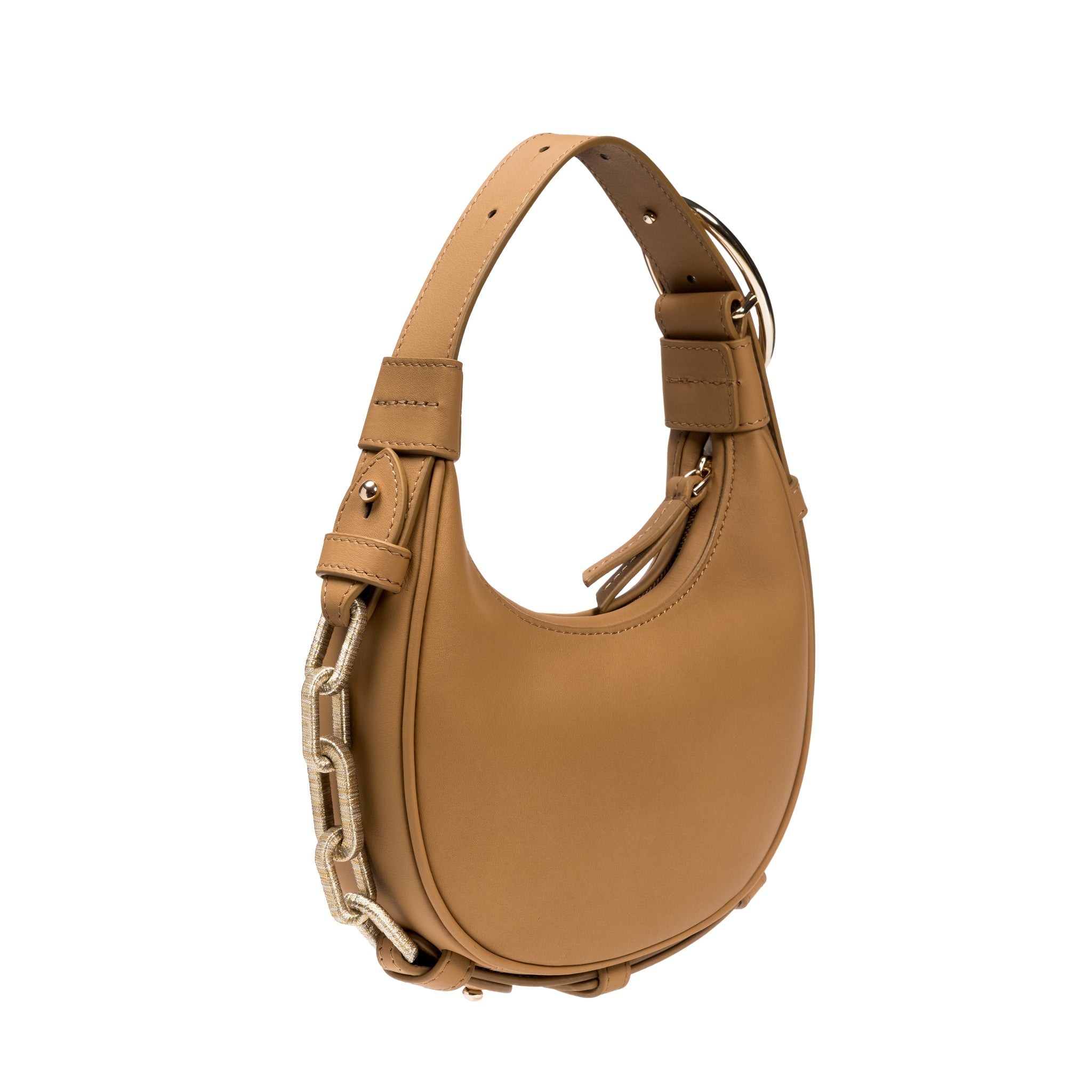 Catena Bej Mini Hobo Çanta