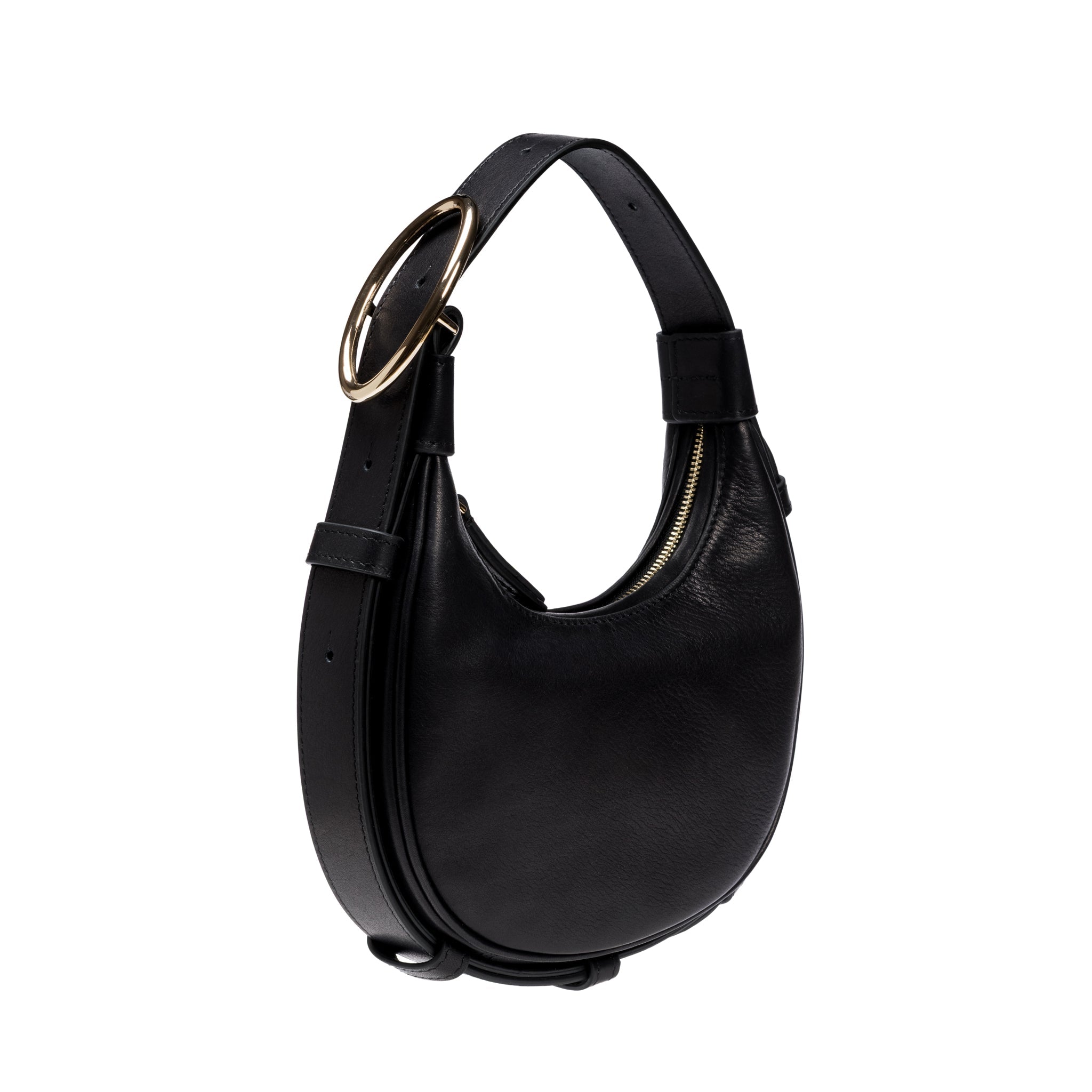 Catena Siyah Mini Hobo Çanta
