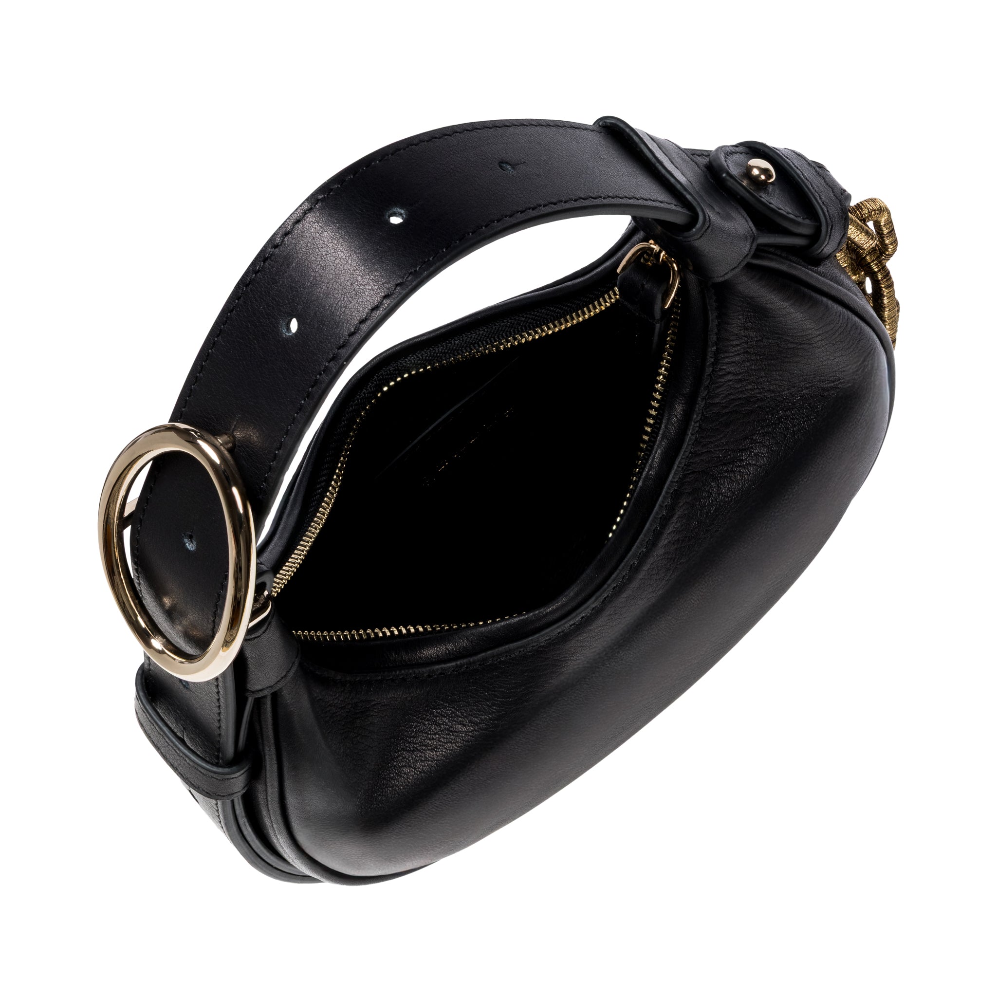 Catena Siyah Mini Hobo Çanta