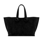 Hedera Siyah Süet Büyük Alışveriş Çantası