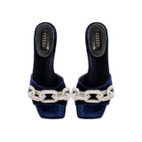 Catena Glam Lacivert Topuklu Terlik