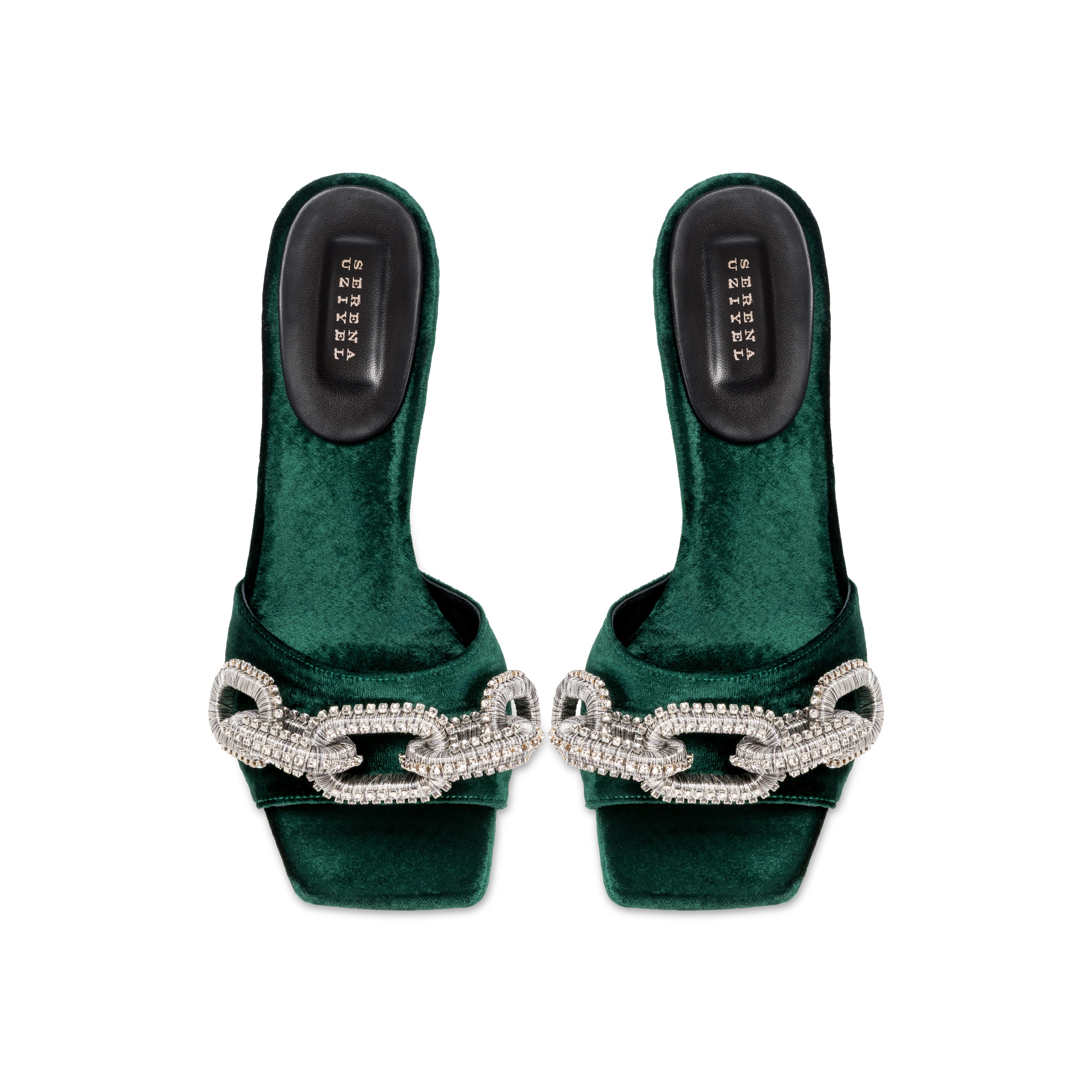 Catena Glam Yeşil Topuklu Terlik