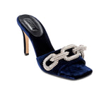 Catena Glam Lacivert Topuklu Terlik