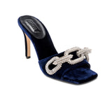 Catena Glam Lacivert Topuklu Terlik