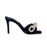 Catena Glam Lacivert Topuklu Terlik