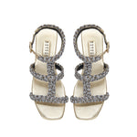 Ronda Gold Ve Silver Sandalet
