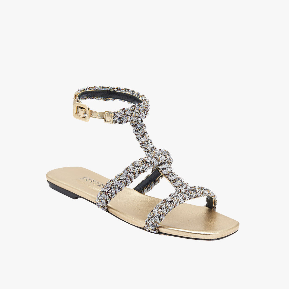 Ronda Gold Ve Silver Sandalet