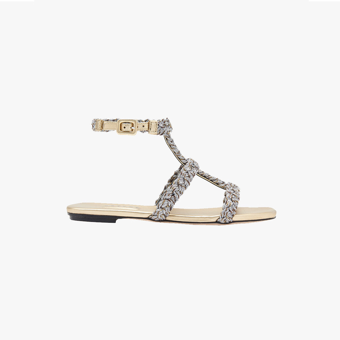 Ronda Gold Ve Silver Sandalet
