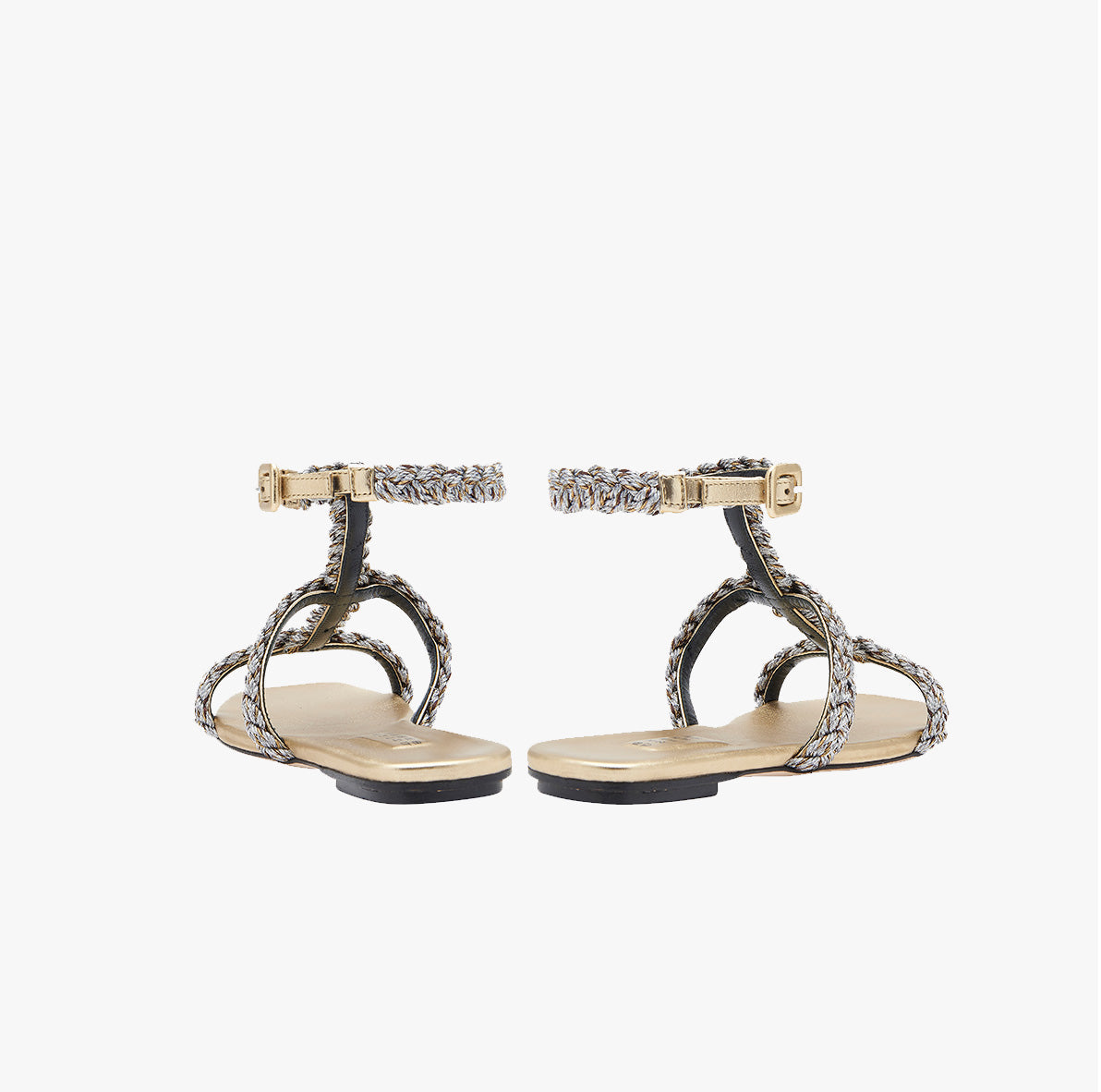 Ronda Gold Ve Silver Sandalet