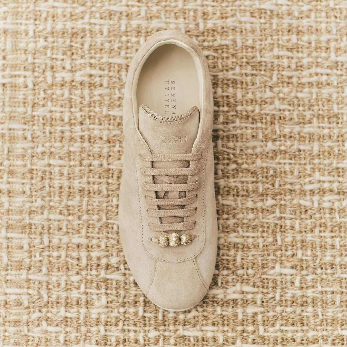 Lyra Ekru Süet Sneaker