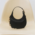Catena Siyah Mini Hobo Çanta