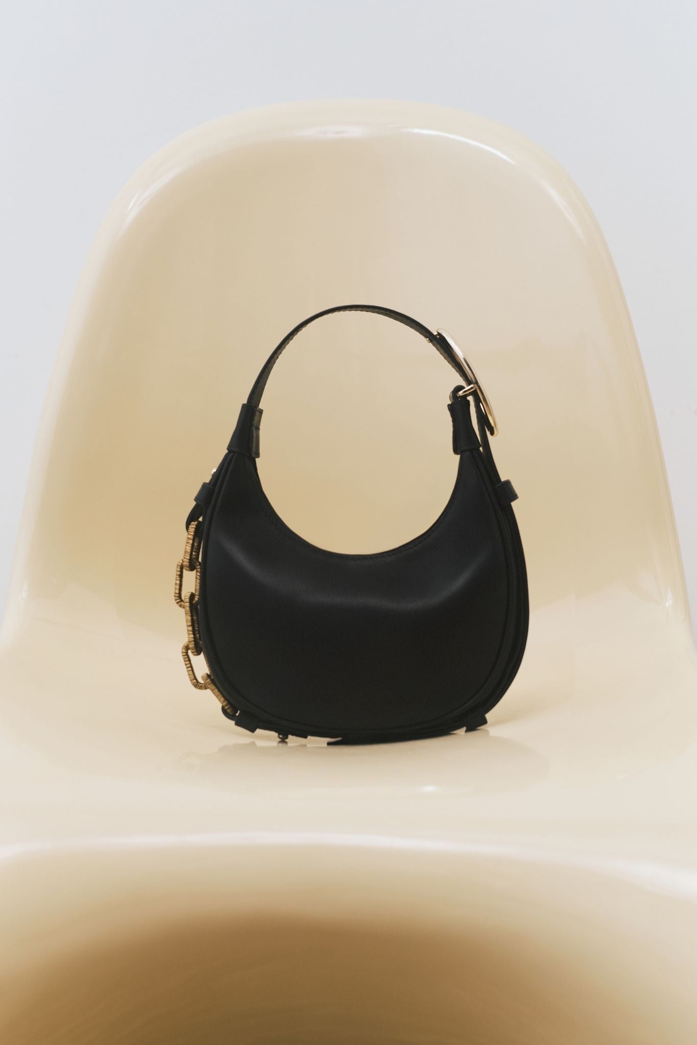 Catena Siyah Mini Hobo Çanta