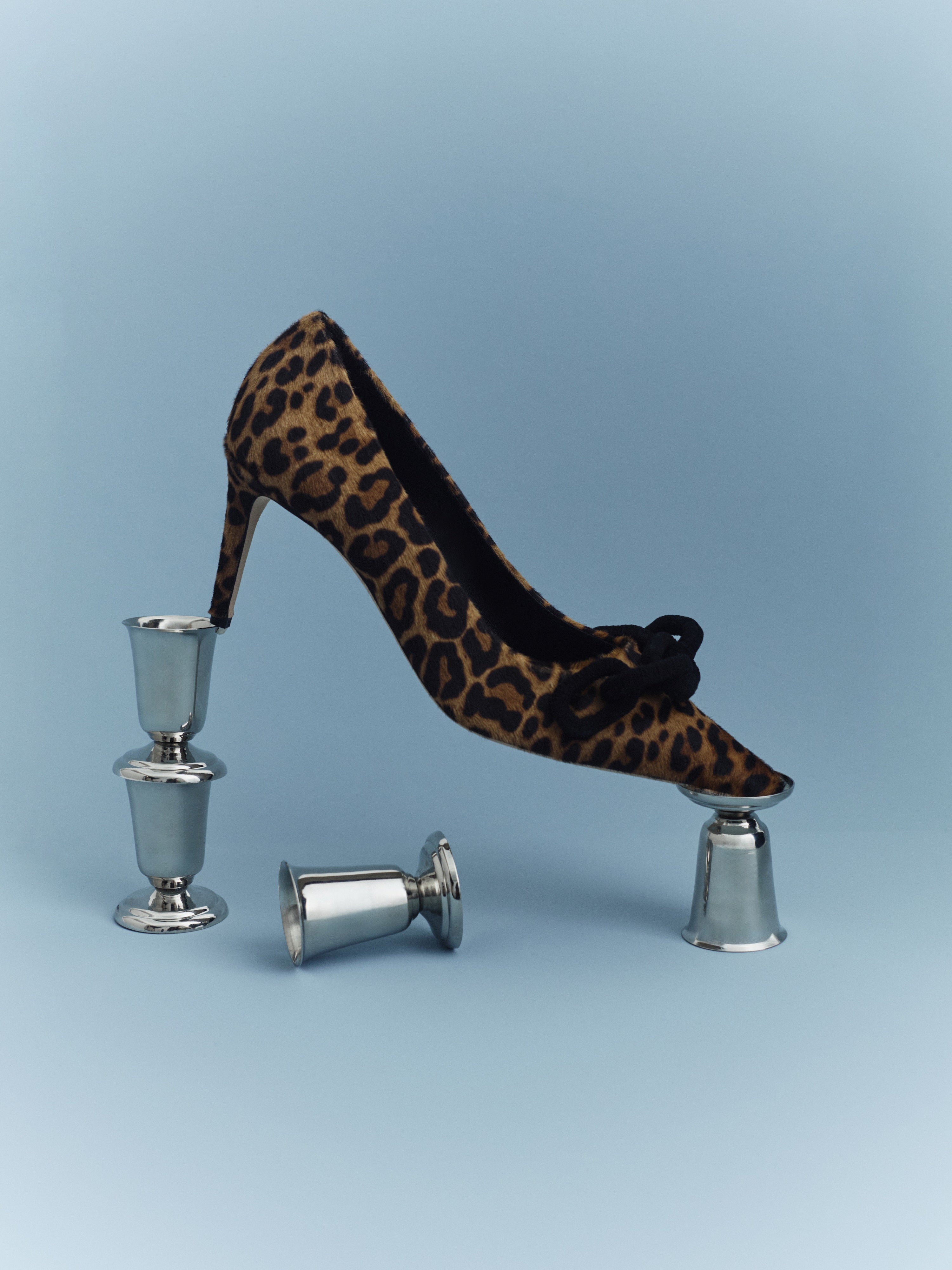Catena Leopar Desenli Stiletto