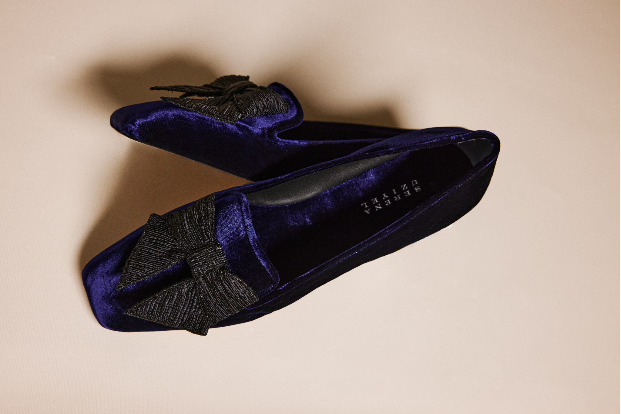 Fiocco Lacivert Kadife Loafer
