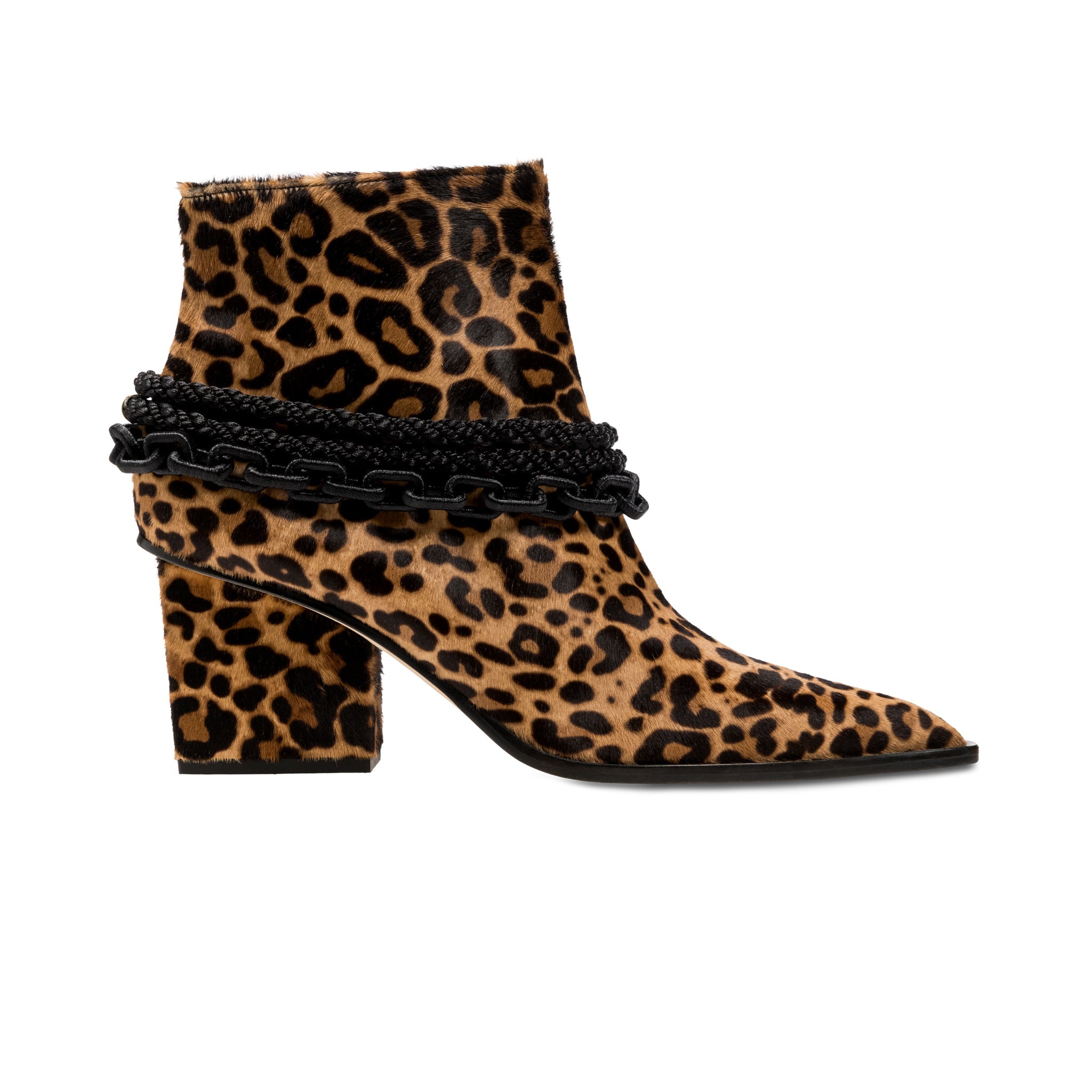 Catena Notte Leopar Desenli Topuklu Kovboy Botu