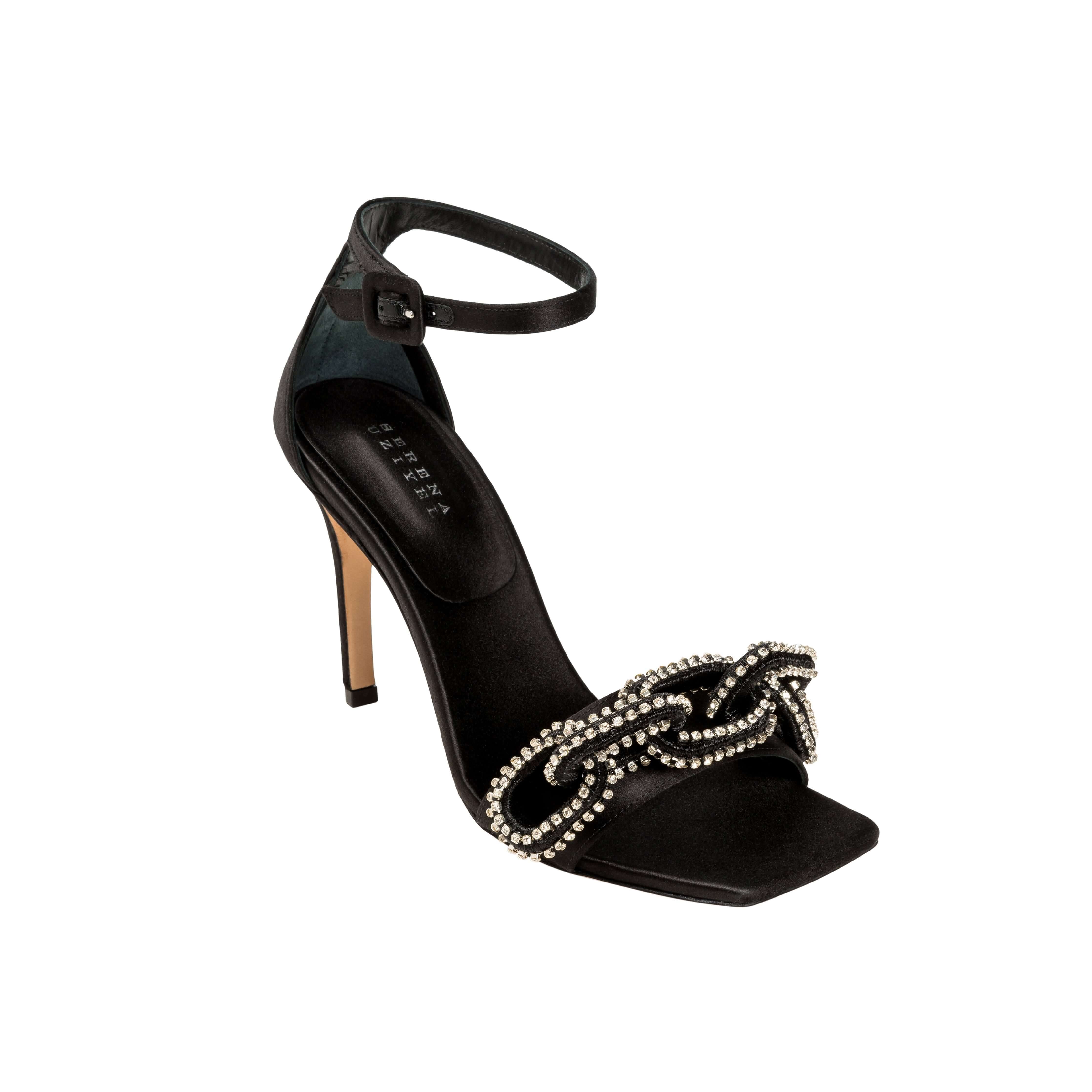 Catena Glam Siyah Topuklu Sandalet