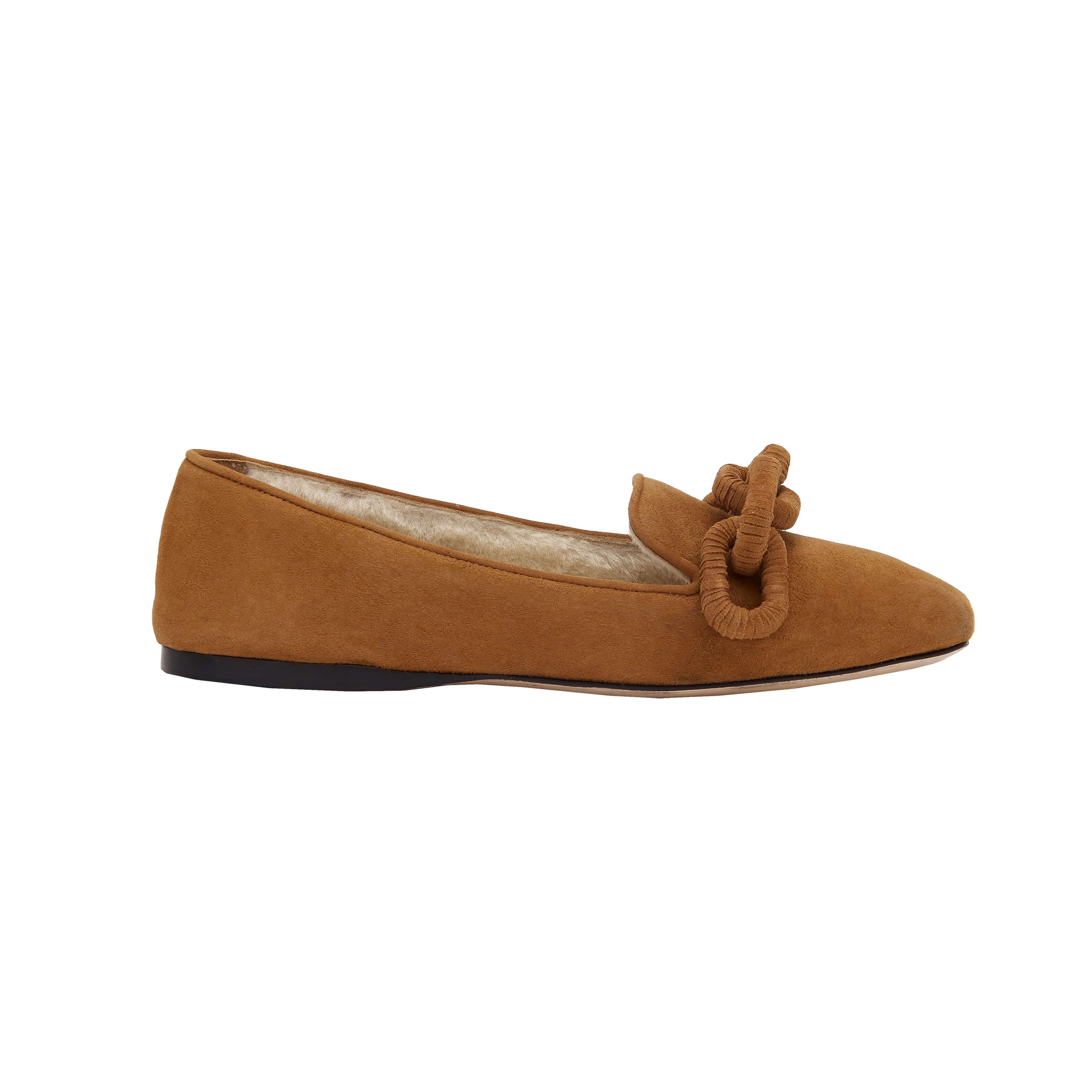 Catena Kahverengi Süet Loafer
