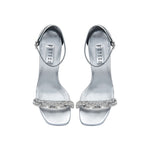 Catena Notte Glam Silver Topuklu Sandalet