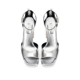 Catena Notte Silver Platformlu Sandalet