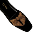 Fiocco Siyah Kadife Loafer