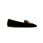 Fiocco Siyah Kadife Loafer