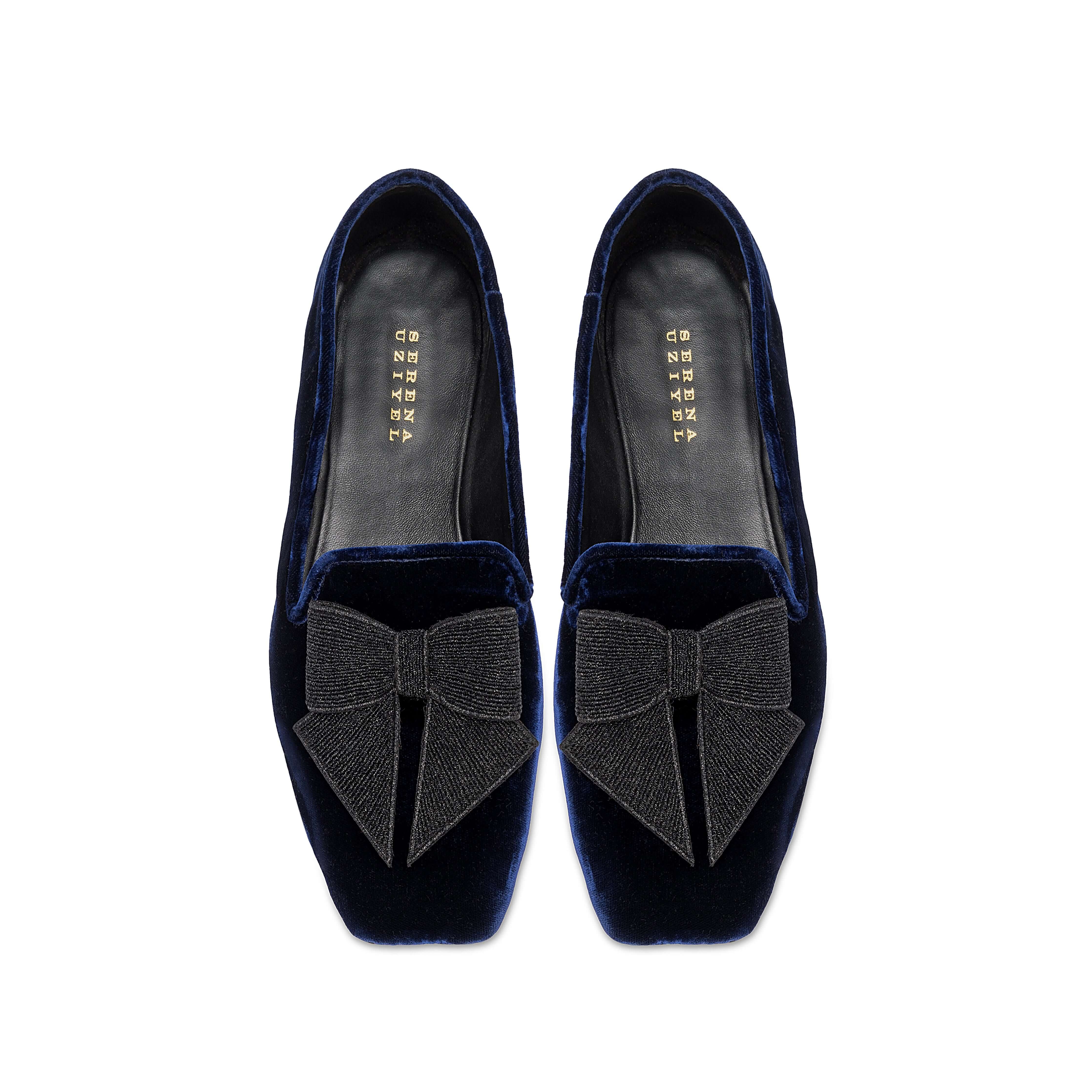 Fiocco Lacivert Kadife Loafer