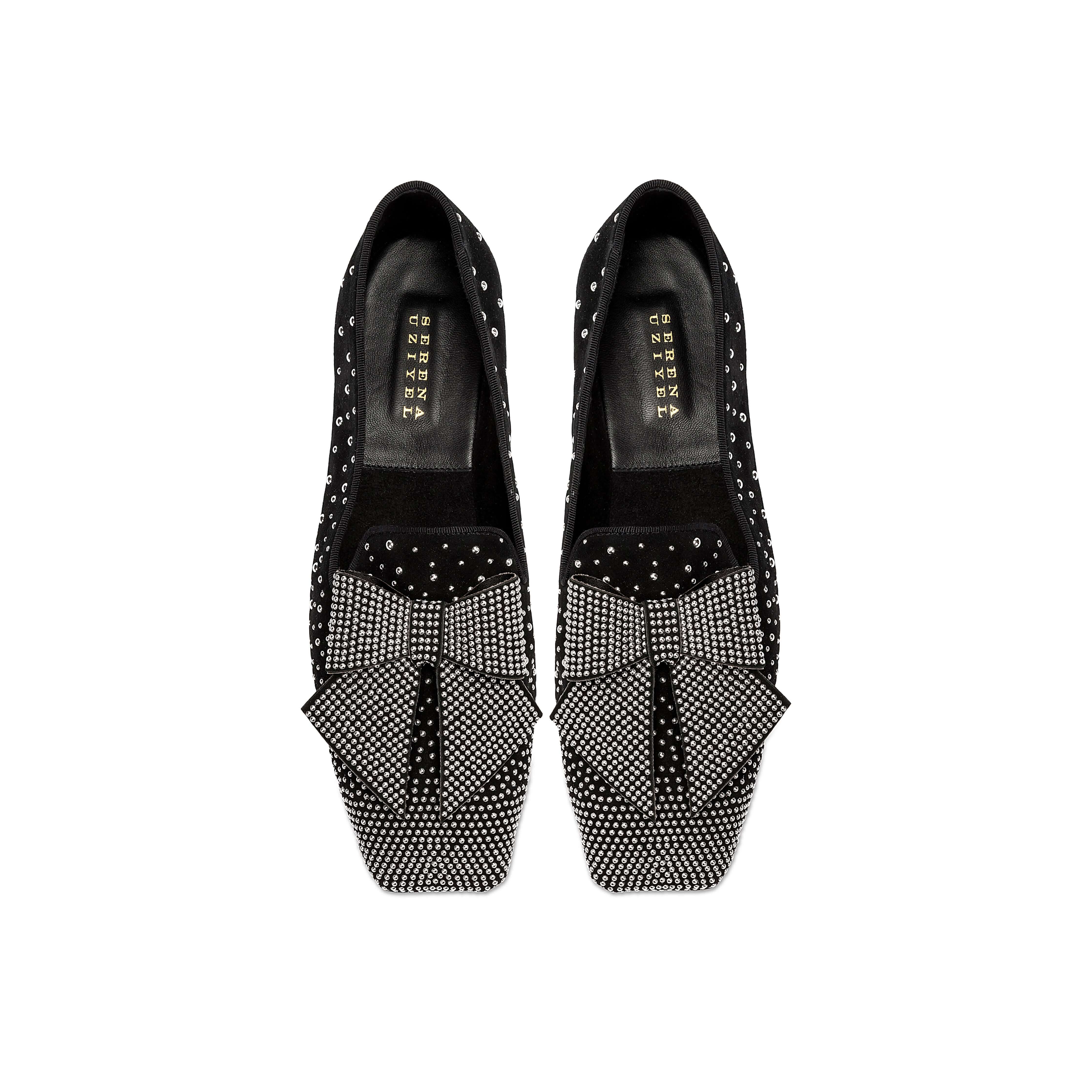 Fiocco Siyah Süet Zımbalı Loafer