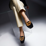 Fiocco Siyah Kadife Loafer