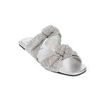 Rhea Silver Çift Bantlı Terlik