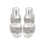 Rhea Silver Çift Bantlı Terlik