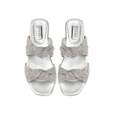 Rhea Silver Çift Bantlı Terlik