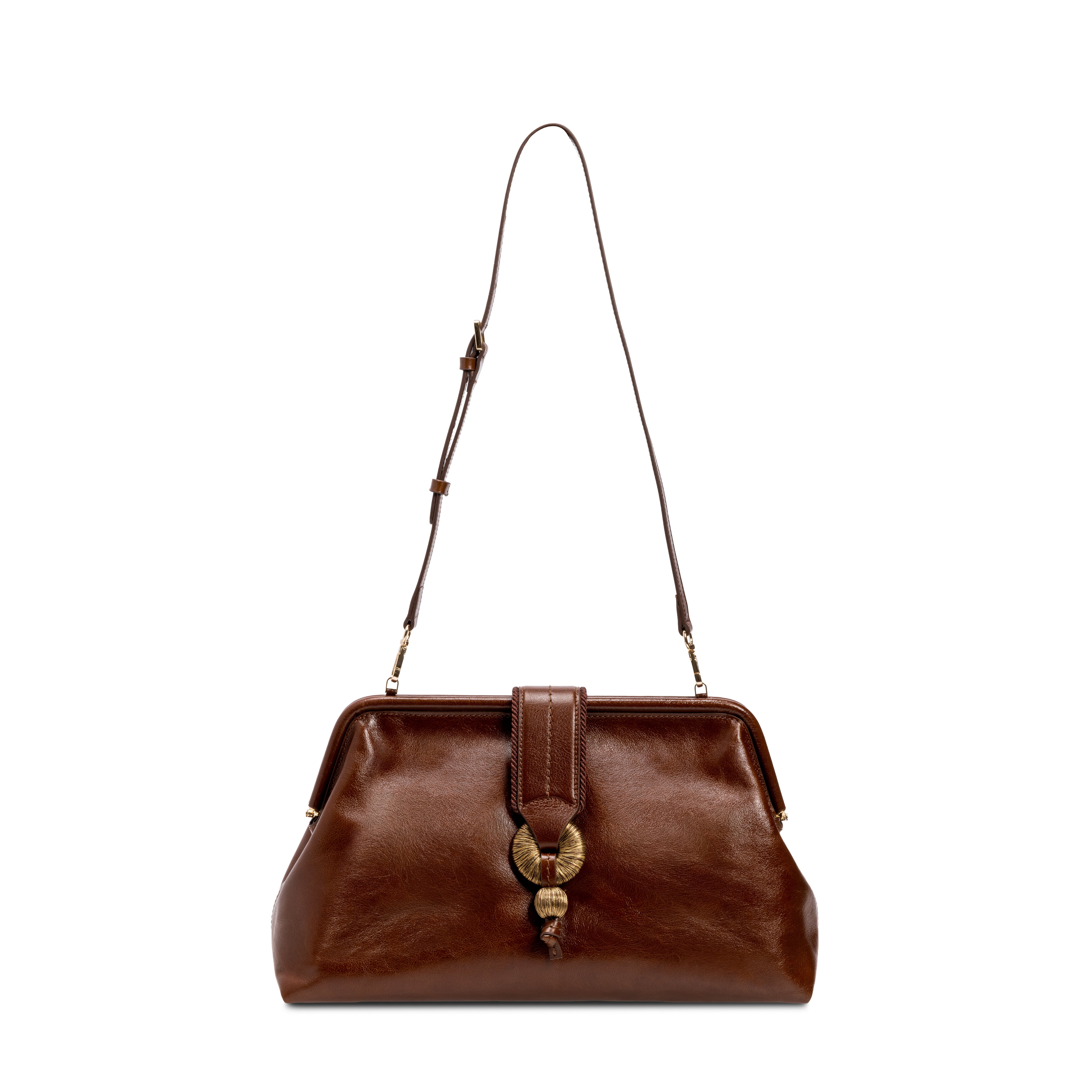 Boho Chic Kahverengi Medium Pouch Çanta