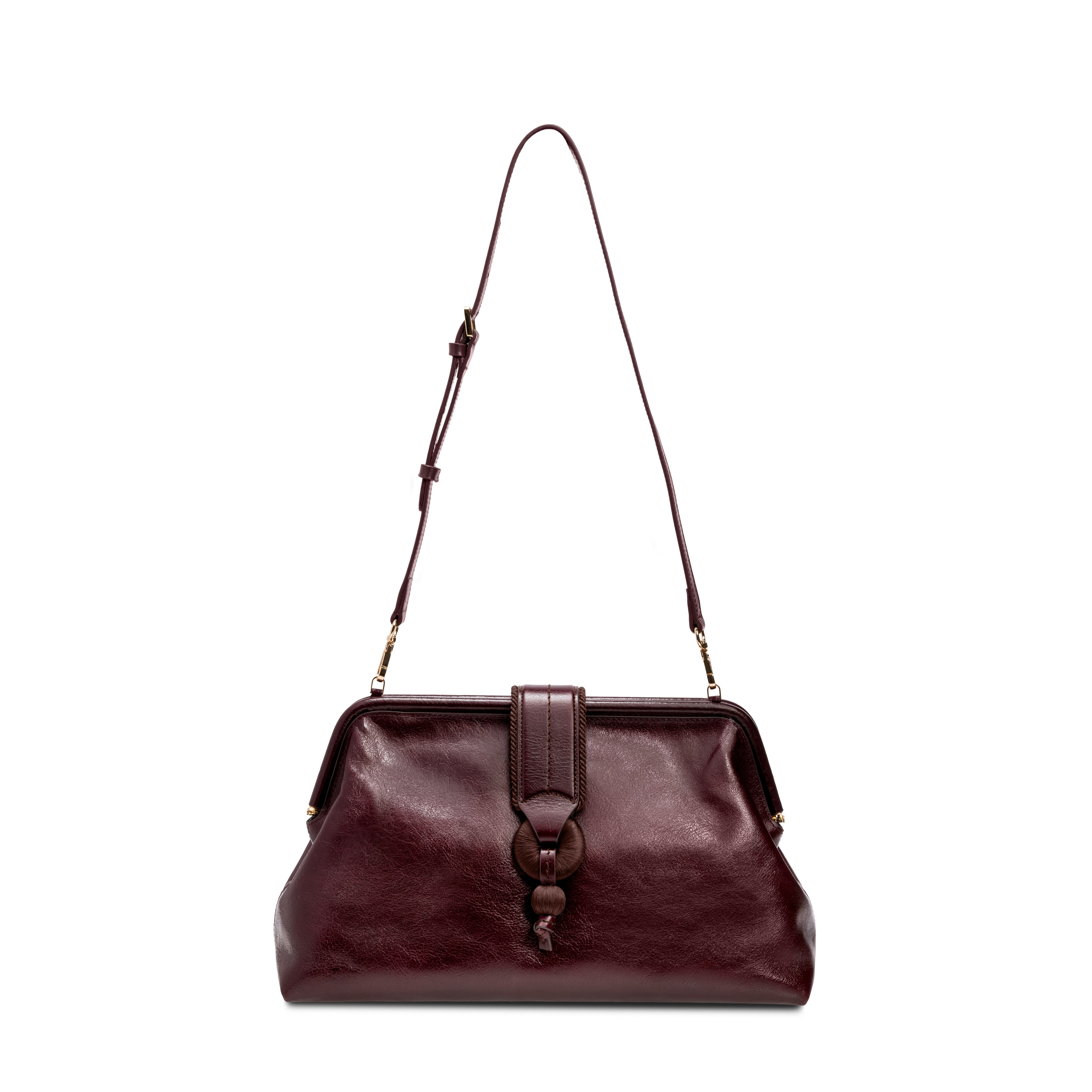 Boho Chic Bordo Medium Pouch Çanta