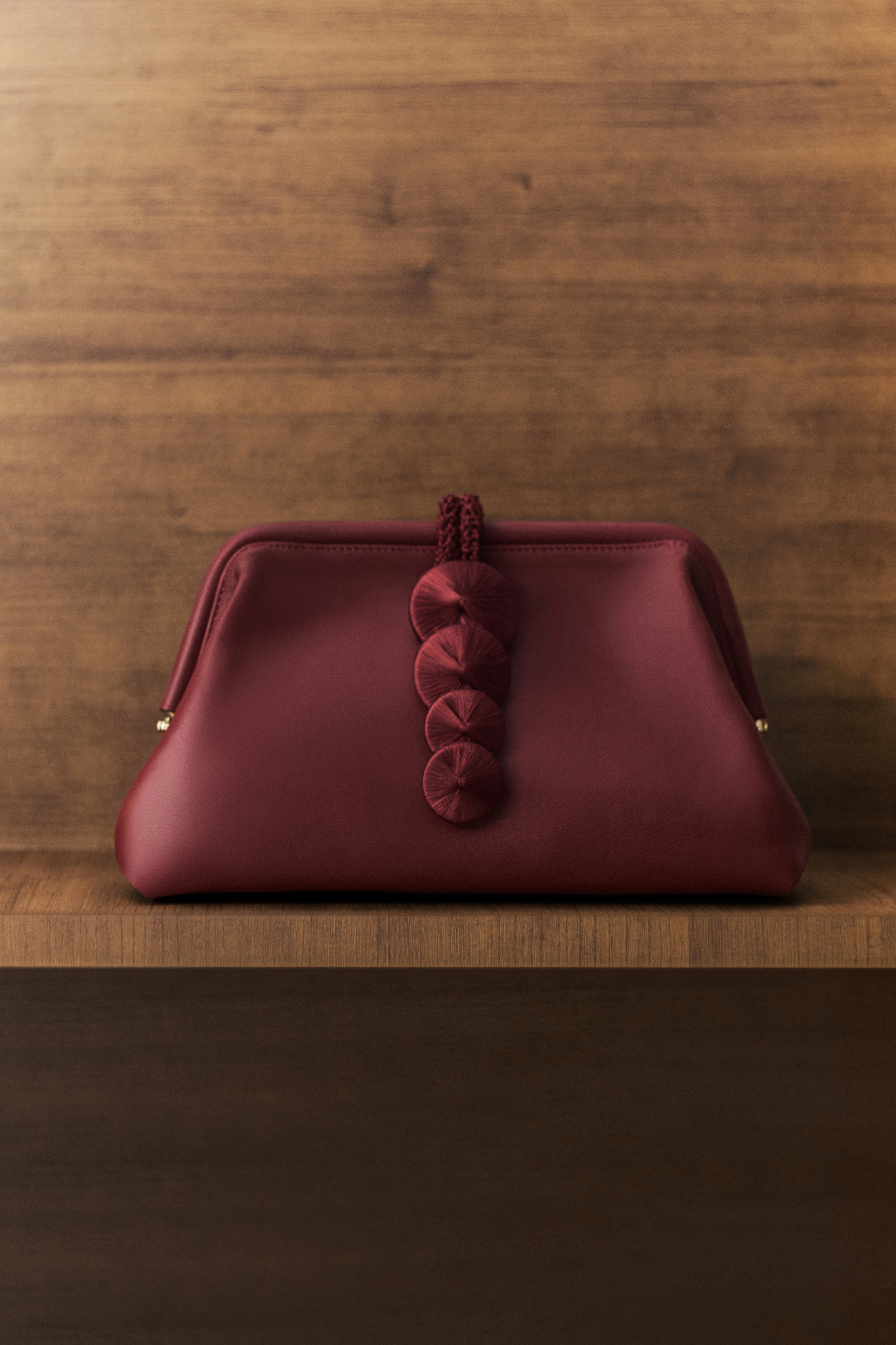 Alessa Sıcak Bordo Pouch Çanta