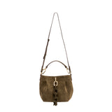 Catena Haki Süet Pouch El Çantası