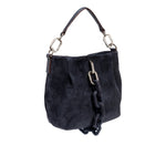 Catena Lacivert Süet Pouch El Çantası