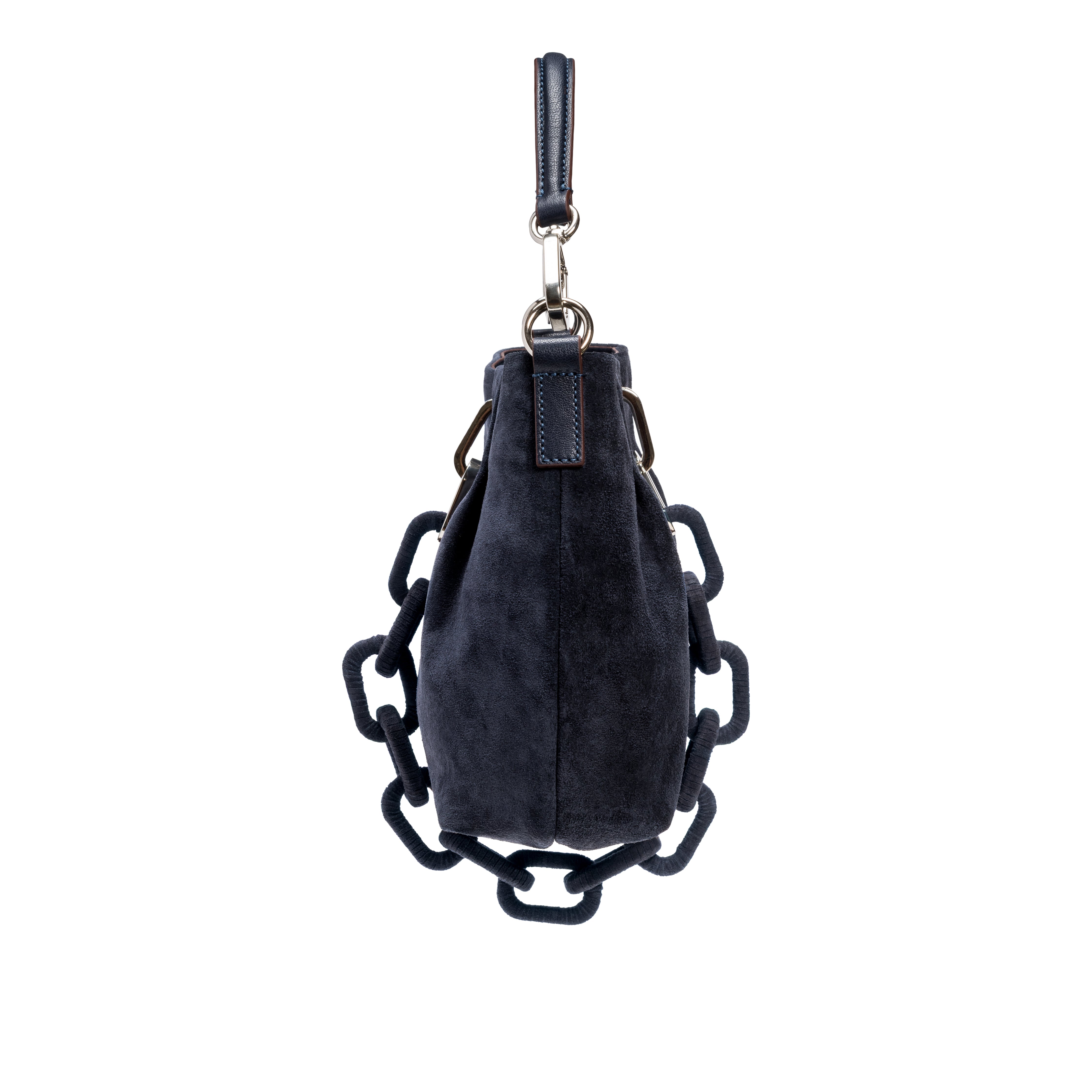 Catena Lacivert Süet Pouch El Çantası