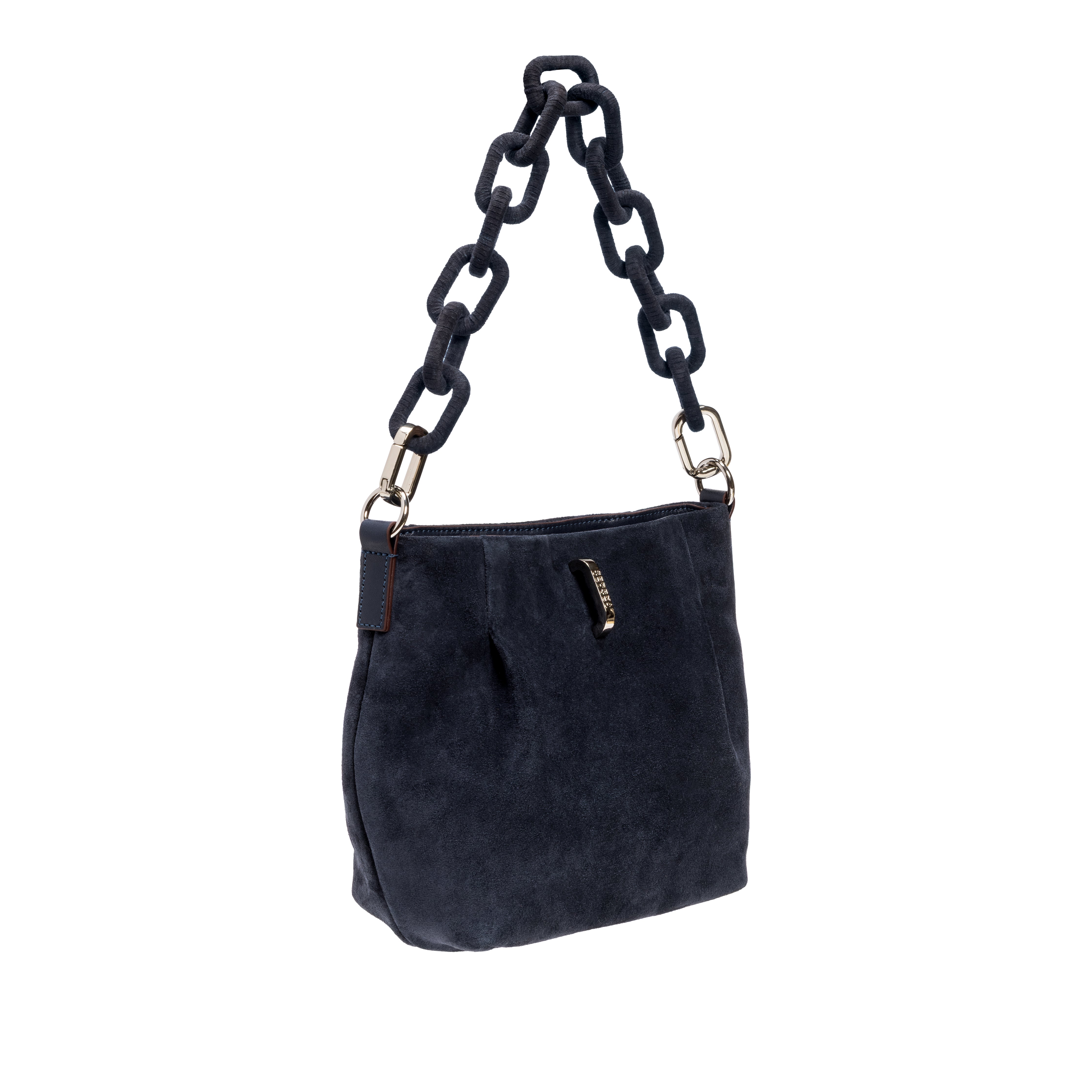 Catena Lacivert Süet Pouch El Çantası