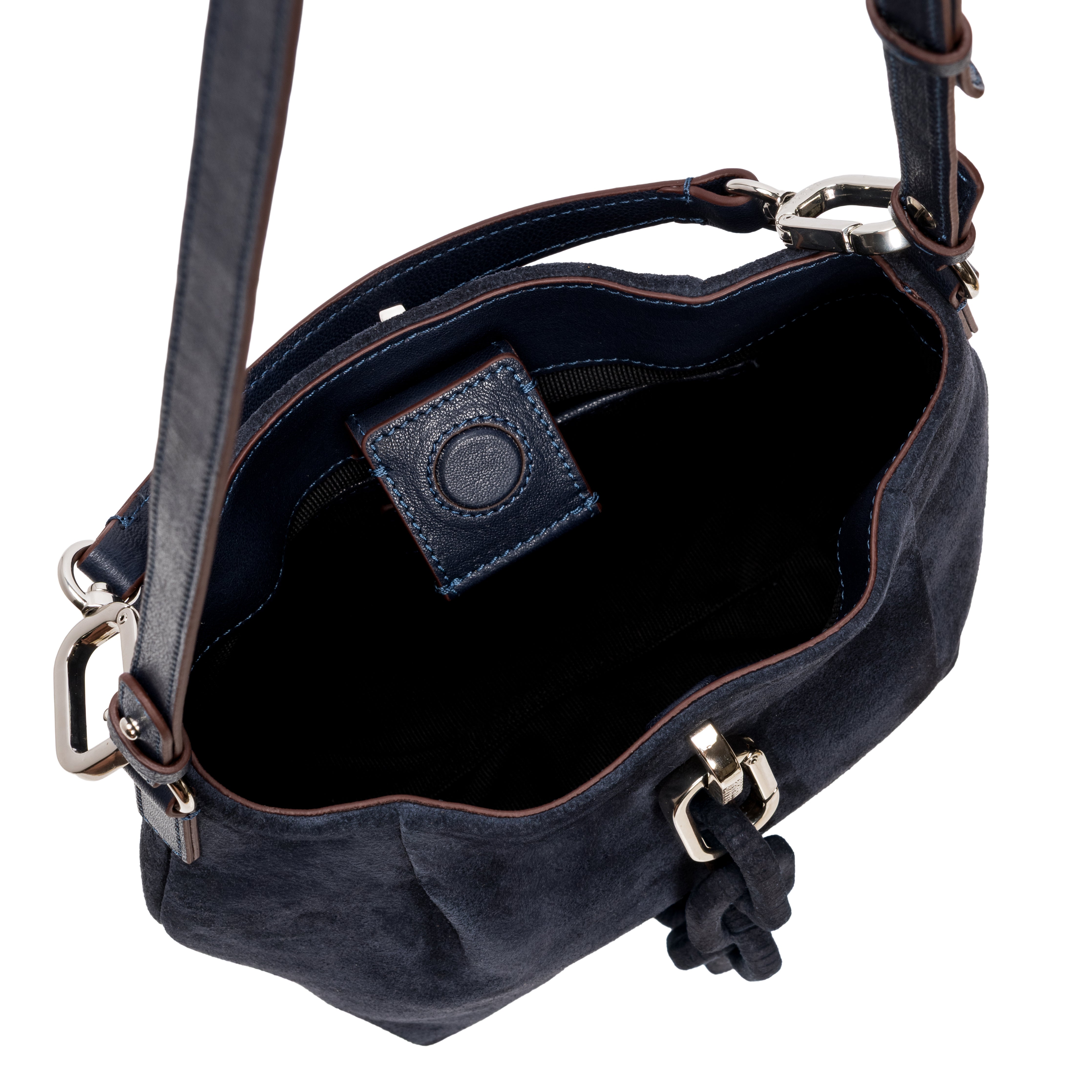 Catena Lacivert Süet Pouch El Çantası
